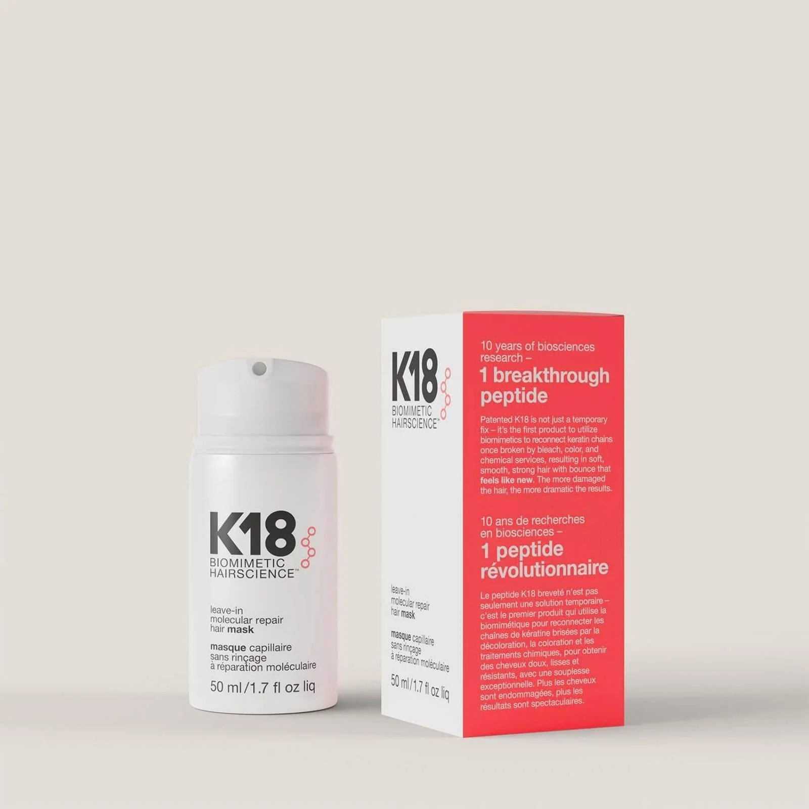 K18 | Leave-In Molecular Repair Hair Mask 50ml - Image 8