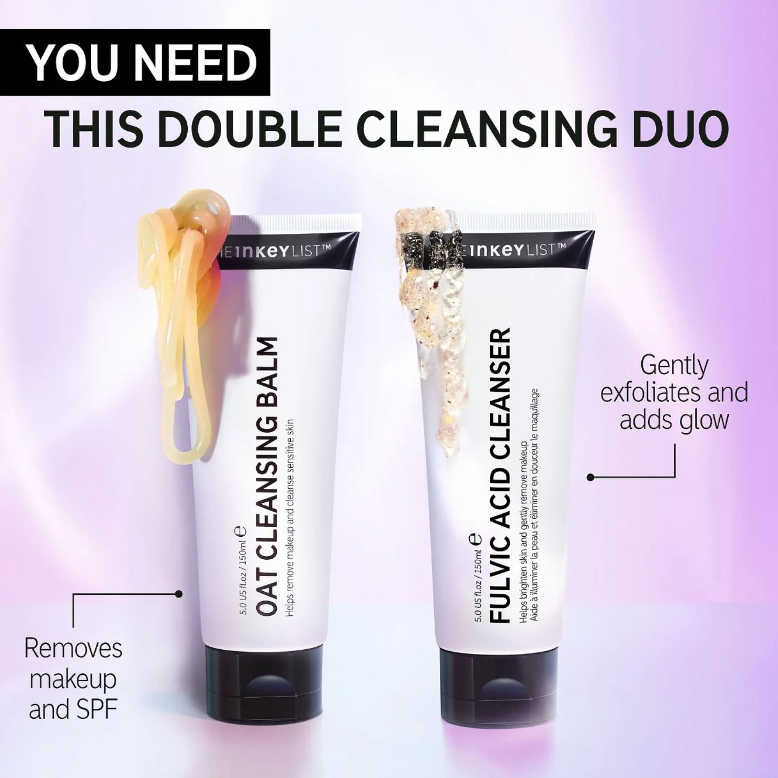 The Inkey List | Fulvic Acid Cleanser 50ml (Travel Size) - Image 5