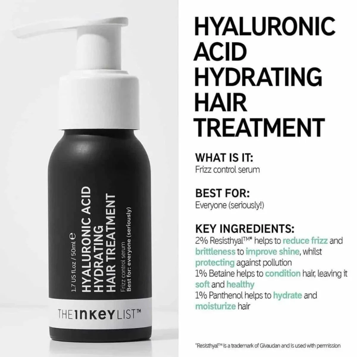 The Inkey List | Hyaluronic Hydration Hair Treatment 100ml - Image 5